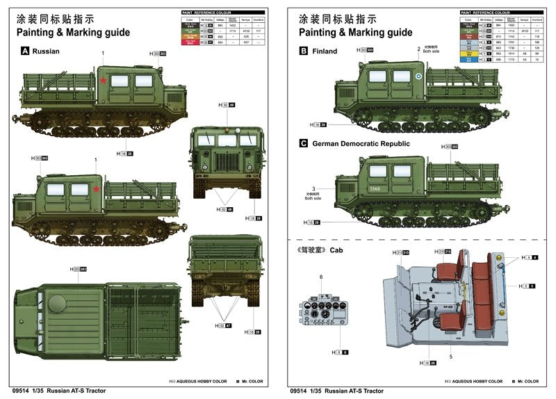 Trumpeter 09514 Russian AT-S Tractor 1/35 – imagen 4