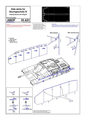 Aber 35A051 Side covers for Sturmgeschutz IV (1/35) – image 4
