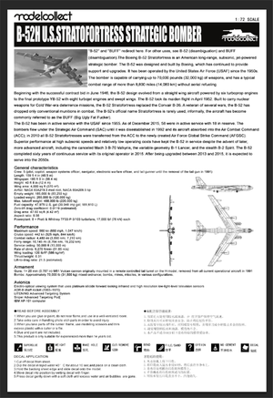 Modelcollect UA72200 B-52H US Stratofortress Strategic Bomber 1/72 – obrázek 26