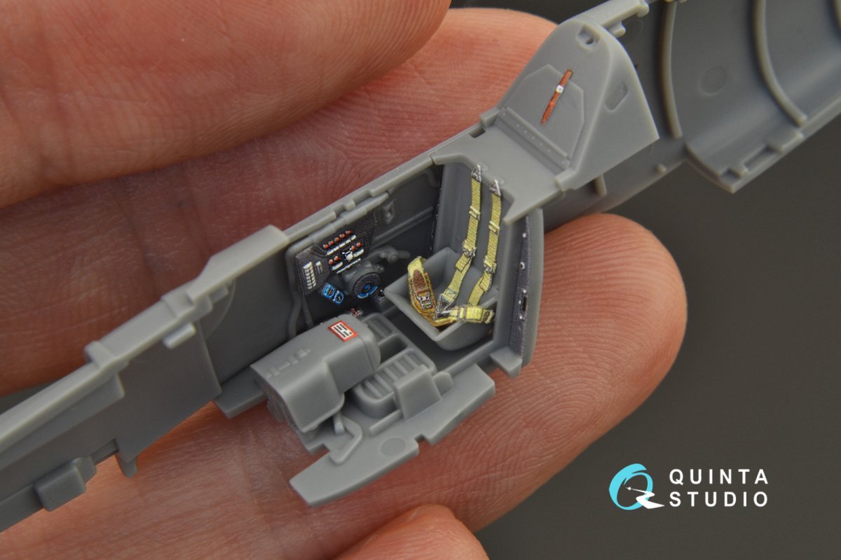 Quinta Studio QD72037 Bf 109 G-6 3D-Printed &amp;amp; colored Interior on decal paper (Tamiya) 1/72 – Bild 11