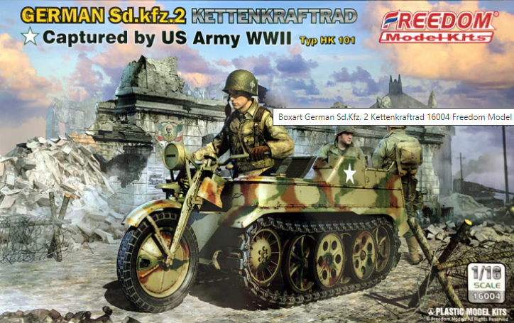 Freedom 16004 SDKFZ-2 Capfured by US Army WW2 1/16