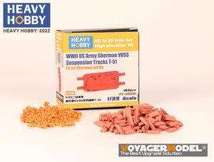 Heavy Hobby PT35051 WWII US Army Sherman VVSS Suspension Tracks T-51 1/35 – Bild 2