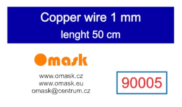 Omask 90005 Copper wire 1.0 mm length 50 cm