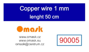 Omask 90005 Copper wire 1.0 mm length 50 cm