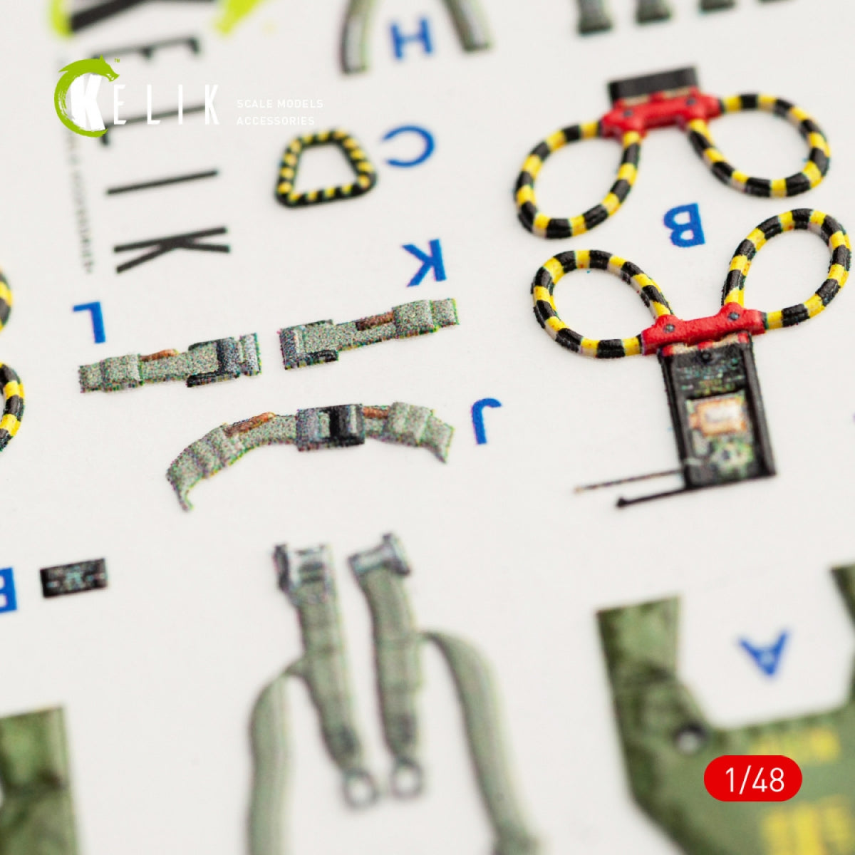 KELIK K48056 F-4G INTERIOR 3D DECALS FOR MENG KIT 1/48 – zdjęcie 8