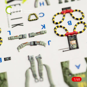 KELIK K48056 F-4G INTERIOR 3D DECALS FOR MENG KIT 1/48 – zdjęcie 8