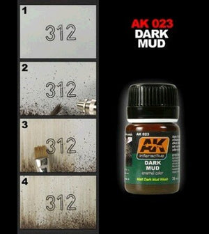 AK Interactive AK023 Dark Mud Effect 35ml – Bild 2