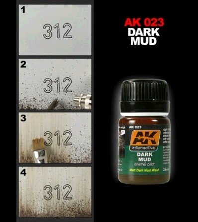 AK Interactive AK023 Dark Mud Effect 35ml – Bild 2