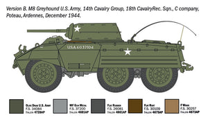 Italeri 7087 M8 Greyhound / M20 Armored Utility Car 1/72