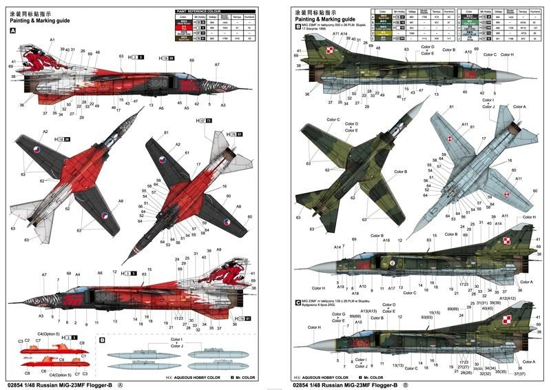 Trumpeter 02854 MIG-23MF Flogger-B 1/48 – image 2