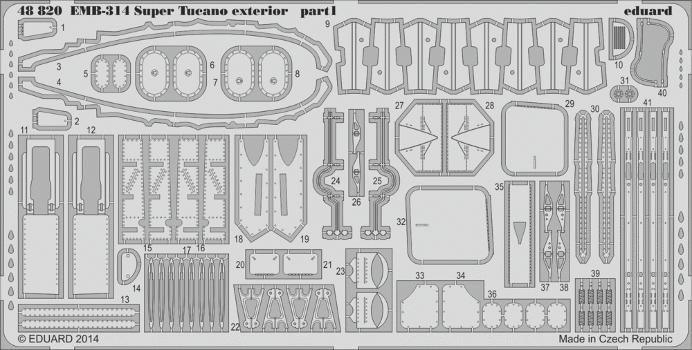 Eduard 48820 EMB-314 Super Tucano exterior HOBBY BOSS 1/48 – zdjęcie 2