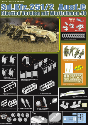 Dragon 6966 Sd.Kfz.251/1 Ausf.C Rivetted Version with Wurfrahmen 40 1/35