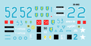 Star Decals 35-862 27th Armored Brigade #3 1/35 – obrázek 2