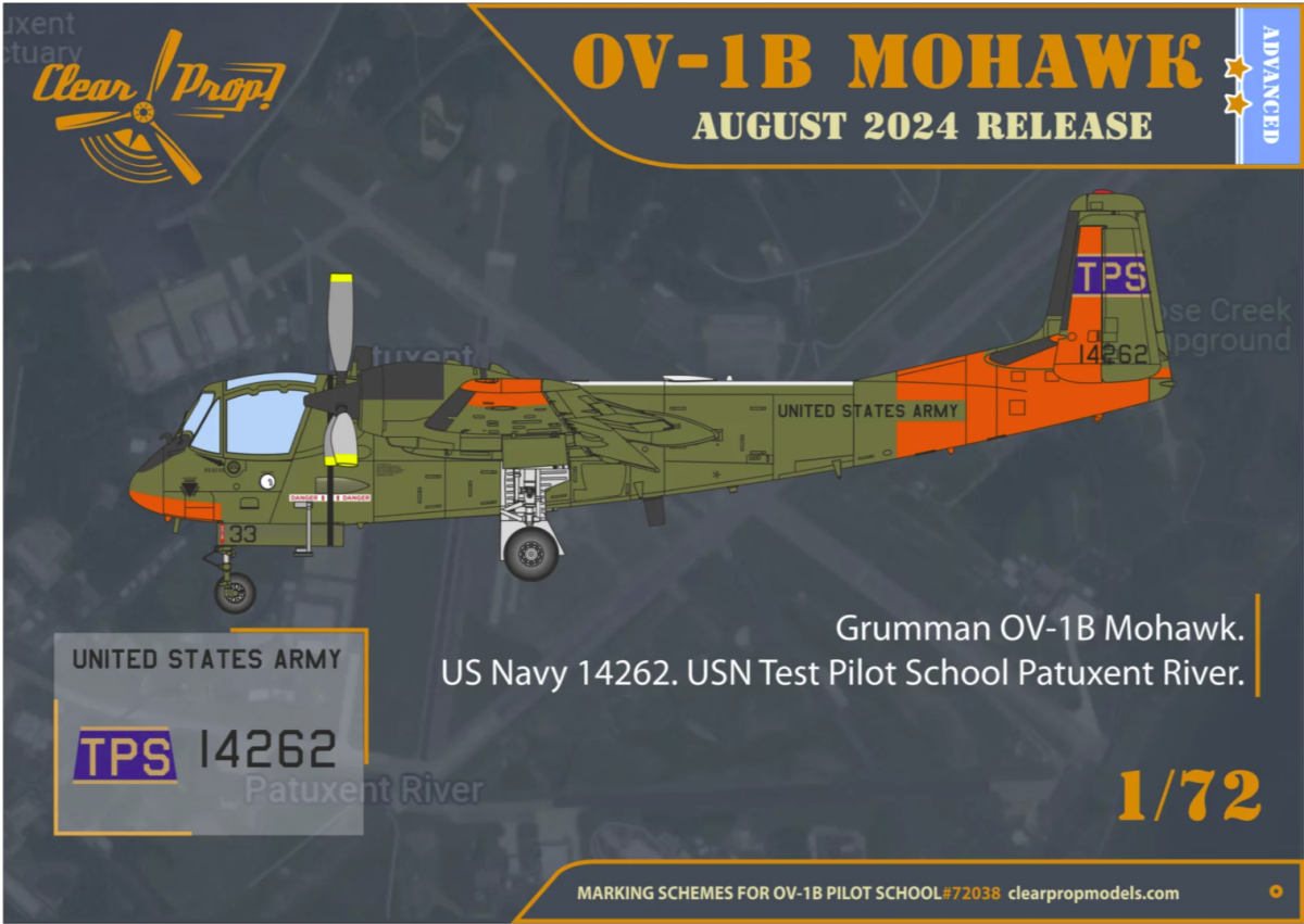 Clear Prop! CP72038 OV-1B Mohawk &amp;quot;Pilot School&amp;quot; ADVANCED KIT 1/72 – Bild 6