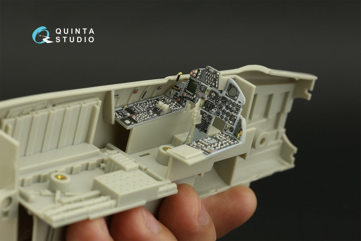 Quinta Studio QD32157 F-15C Late/F-15J late 3D-Printed &amp;amp; colored Interior on decal paper (Tamiya) 1/32 – image 9