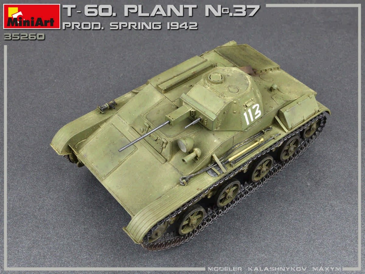 MiniArt 35260 T-60 PLANT N.37, SVERDLOVSK PROD. SPRING 1942. INTERIOR KIT 1/35 – immagine 4