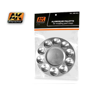 AK Interactive AK613 Aluminum Paint Palette 10 Wells