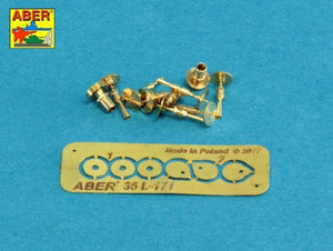 Aber 35L-171 Set of gun barrel tips for MG 08 x3 pcs. And barrel tips for MG 08/15 x 3 pcs. 1/35