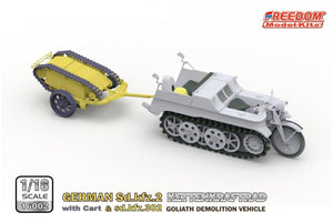 Freedom 16002 GERMAN SD.KFZ.2 KETTENKRAFTRAD &amp;amp; SD.KFZ.302 GOLIATH DEMOLITION VEHICLE 1/16 – zdjęcie 3