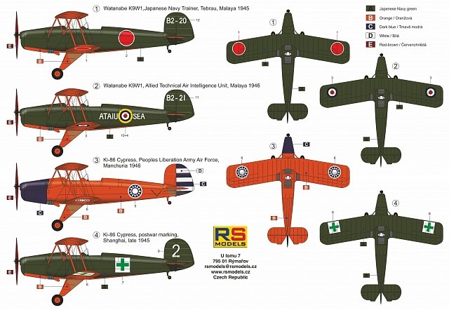 RS Models 92226 Ki-86/K9W1 Japanese Type 4 Primary Trainer 1/72 – image 2