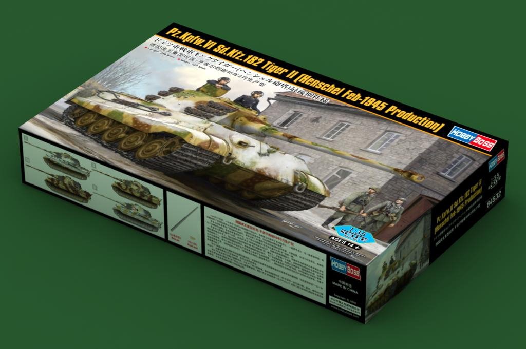 Hobby Boss 84532 Pz.Kpfw.VI Sd.Kfz.182 Tiger II (Henschel Feb-1945 Production) 1/35 – Bild 2