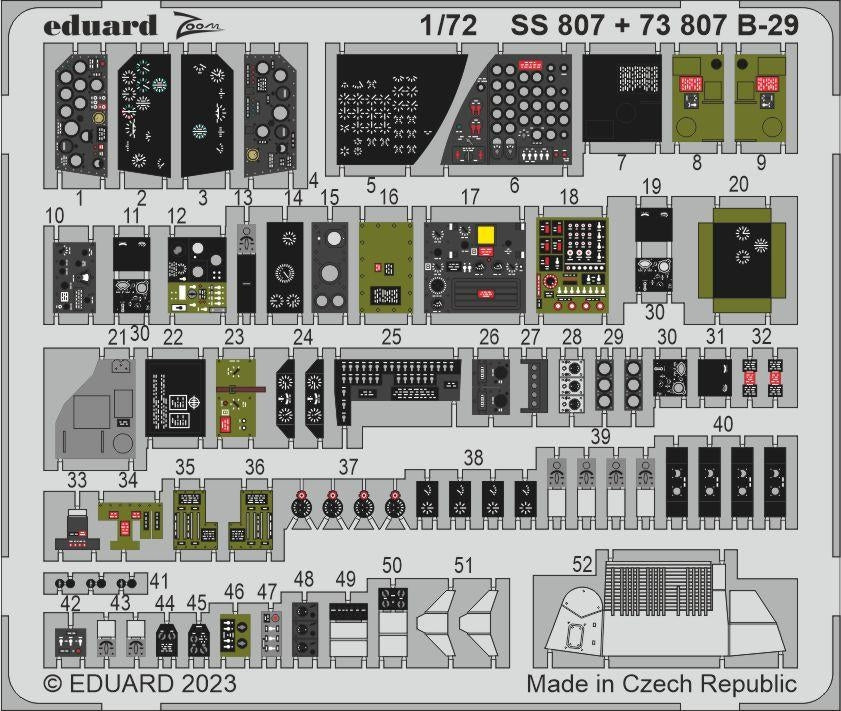 Eduard BIG72177 B-29 HOBBY 2000, ACADEMY 1/72 – obrázek 6