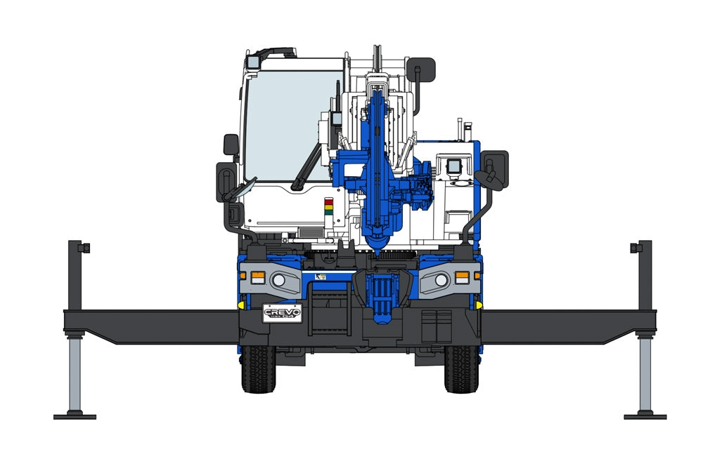 Hasegawa 66110 Tadano Rough Terrain Crane GR-130NL/N CREVO Mini G4 &amp;quot;H-Type Outrigger&amp;quot; 1/35 – immagine 6