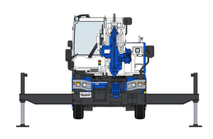 Hasegawa 66110 Tadano Rough Terrain Crane GR-130NL/N CREVO Mini G4 &amp;quot;H-Type Outrigger&amp;quot; 1/35 – immagine 6
