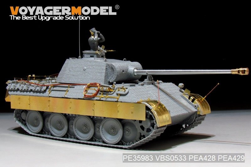 Voyager Model PE35983 WWII German Panther D Tank Late version Basic For TAKOM 2104 1/35 – immagine 4