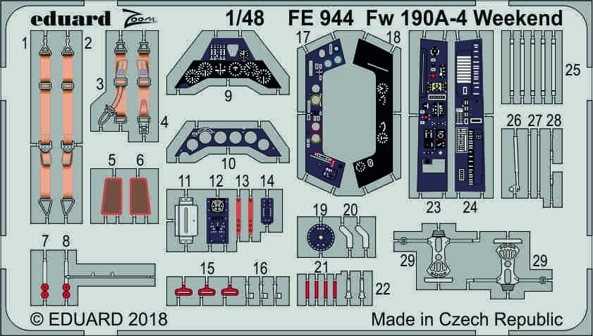 Eduard FE944 Fw 190A-4 Weekend 1/48 EDUARD 
