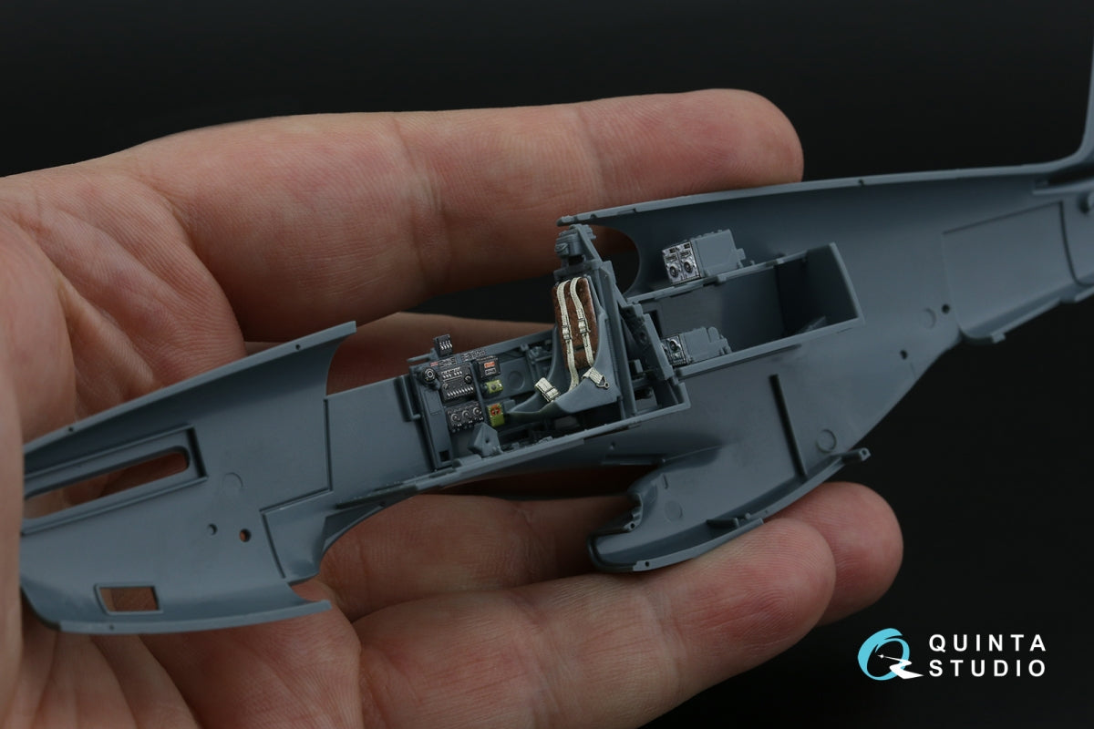 Intérieur imprimé en 3D et coloré sur papier décalcomanie Quinta Studio QD48533 P-51B/C Mustang Early (Eduard) 1/48 – image 7
