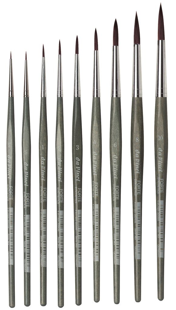 da Vinci 363/4 Pędzel FORTE Synthetics okrągły rozmiar 4 – zdjęcie 2