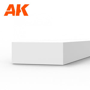 AK Interactive AK6532 STRIPS 2.00 X 5.00 X 350MM – STYRENE STRIP – (8 UNITS) – obrázek 2