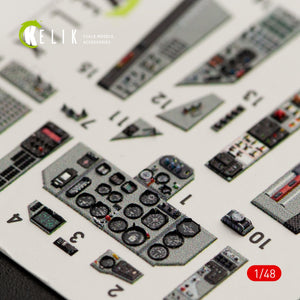 KELIK K48040 MIG-29A (9-12) FULCRUM INTERIOR 3D DECALS FOR GWH KIT 1/48 – image 3