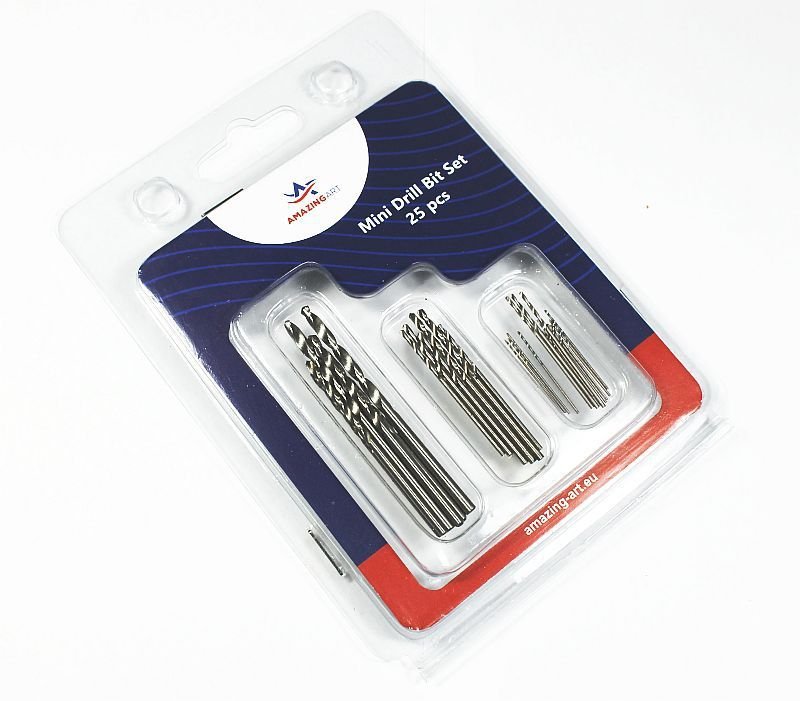Amazing Art 19106 Mini Drills 25 pcs 0.5-3 mm