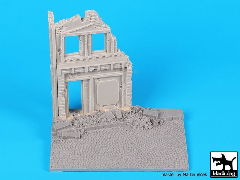 Black Dog D48001 House ruins base 1/48 – immagine 6