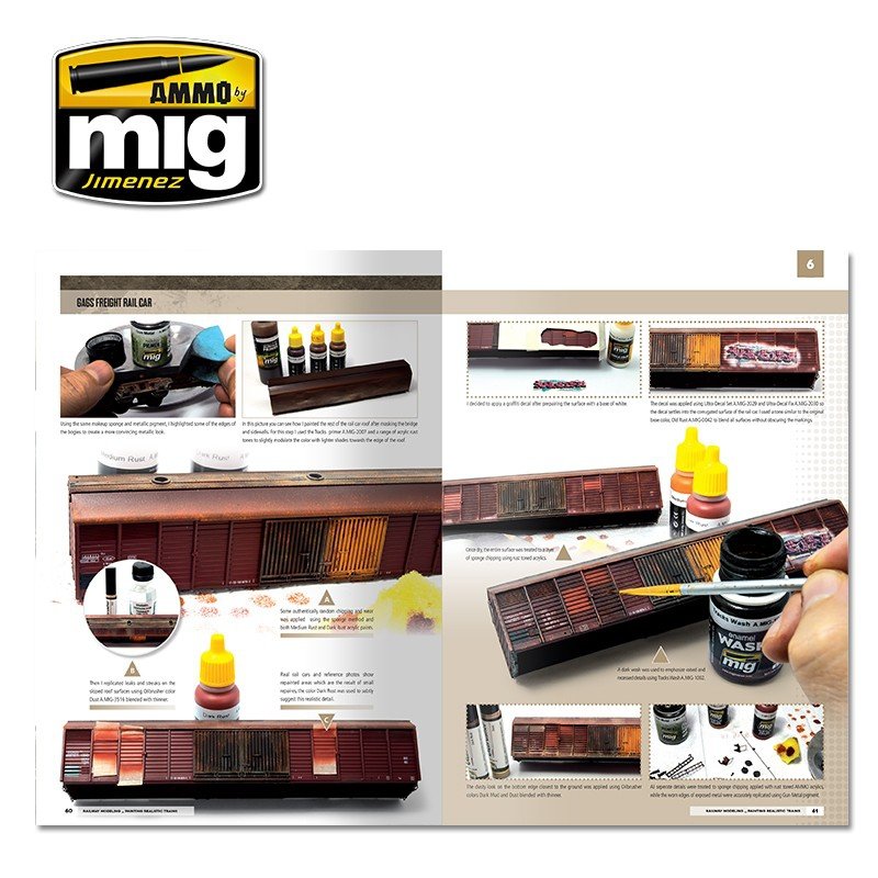 AMMO of Mig Jimenez 6250 MODELLING SCHOOL - RAILWAY MODELING: PAINTING REALISTIC TRAINS – Bild 5
