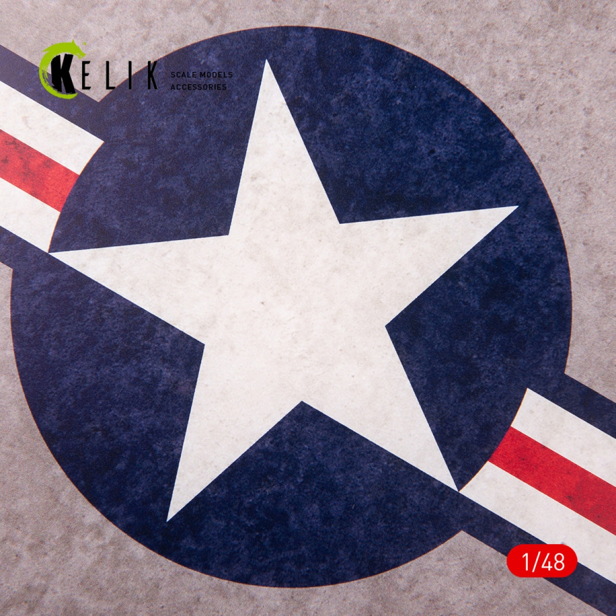 KELIK KS48027 US Roundel - Acrylic 3 mm (240 x 240 mm) (190g) 1/48 – obrázek 2