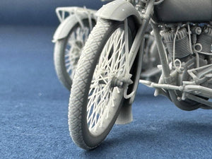 Copper State Models B32011 US Model J Military Motorcycle 1916-1918 1/32