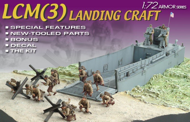 Dragon 7257 LCM(3) Landing Craft w/29th Infantry Div 1/72 – image 2