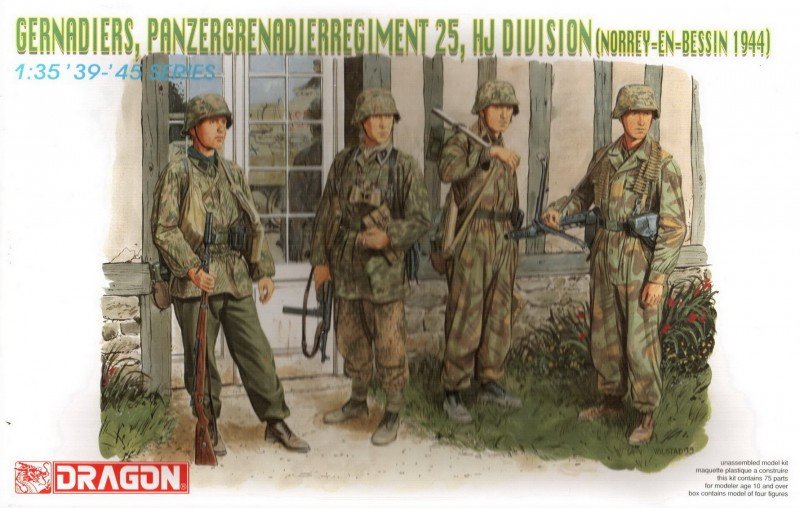 Dragon 6110 Grenadiers, Panzergrenadierregiment 25, HJ Division (Norrey-en-Besin 1944) 1/35