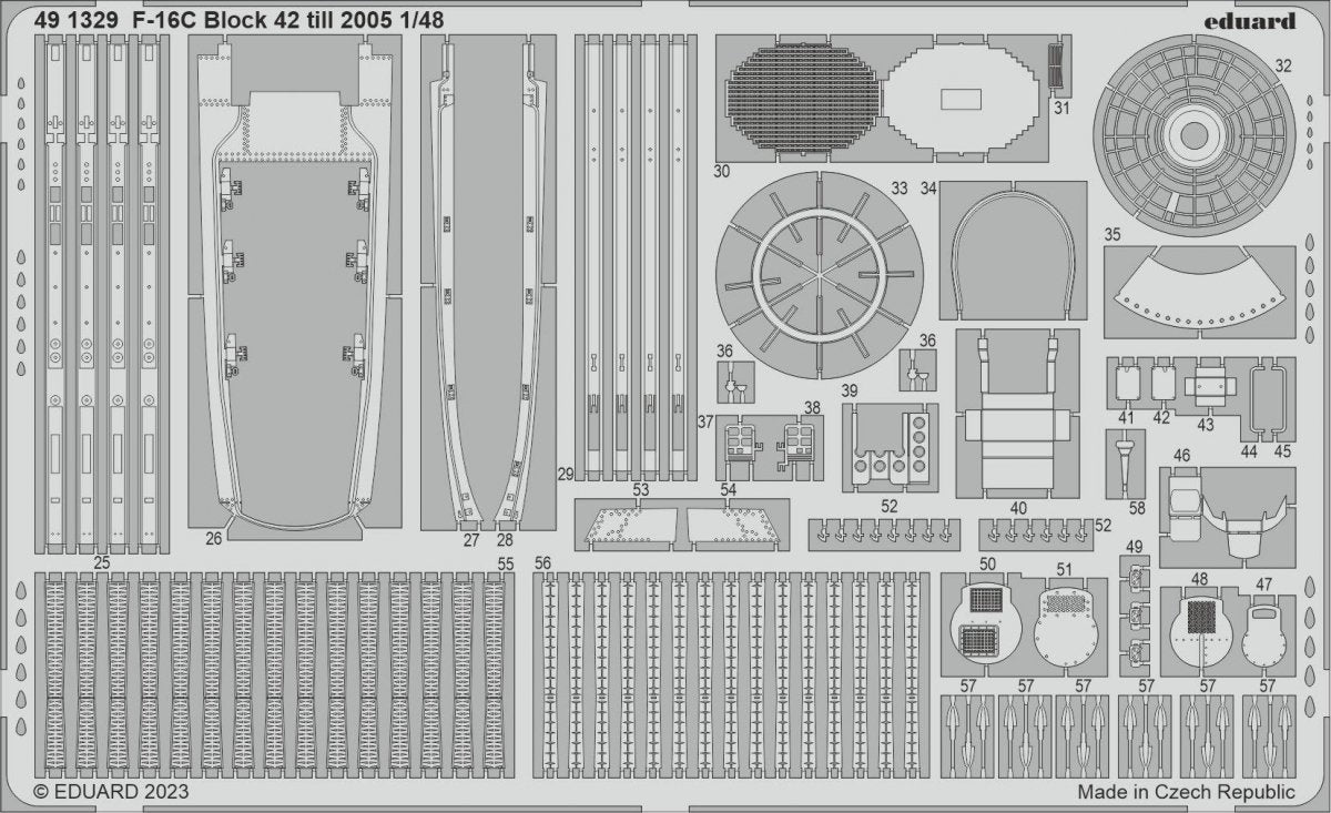 Maquette Eduard BIG49365 F-16C Block 42 jusqu&amp;#39;en 2005 KINETIC MODEL 1/48 – image 4