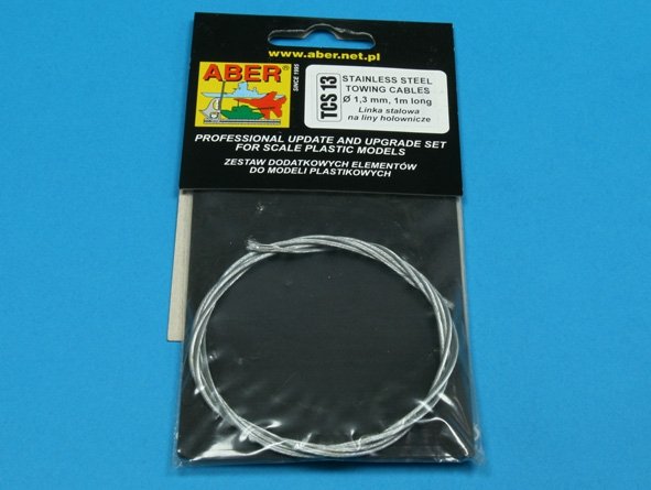 Aber TCS13 Stainless Steel Towing Cables 1.3mm, 1m long – obrázek 4