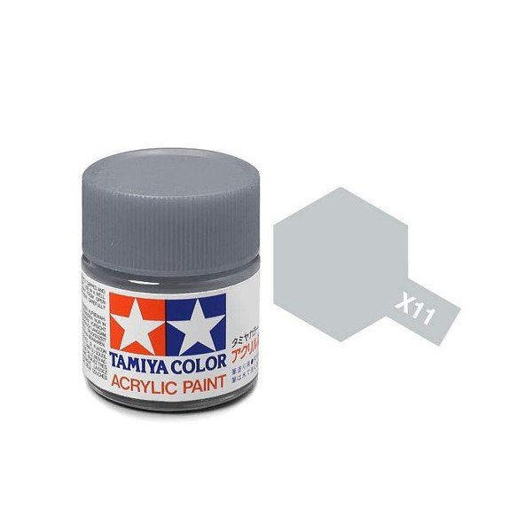 Tamiya 81011 Acrylic X-11 Chrome Silver 23ml
