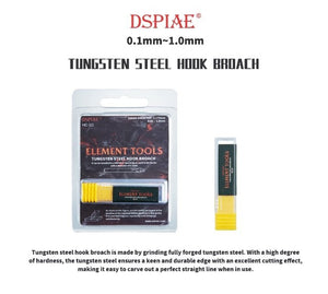 DSPIAE HC-08 0.8mm Tungsten Steel Hook Broach