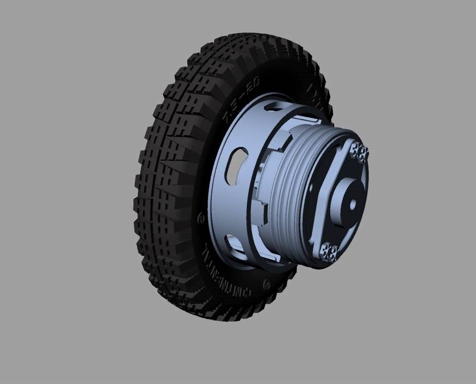 Panzer Art RE35-451 Krupp L3H163 road wheels (Gelande pattern) 1/35 – image 4