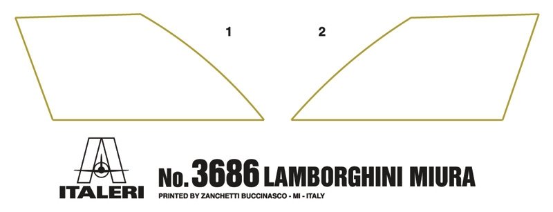 Italeri 3686 LAMBORGHINI MIURA 1/24 – zdjęcie 3