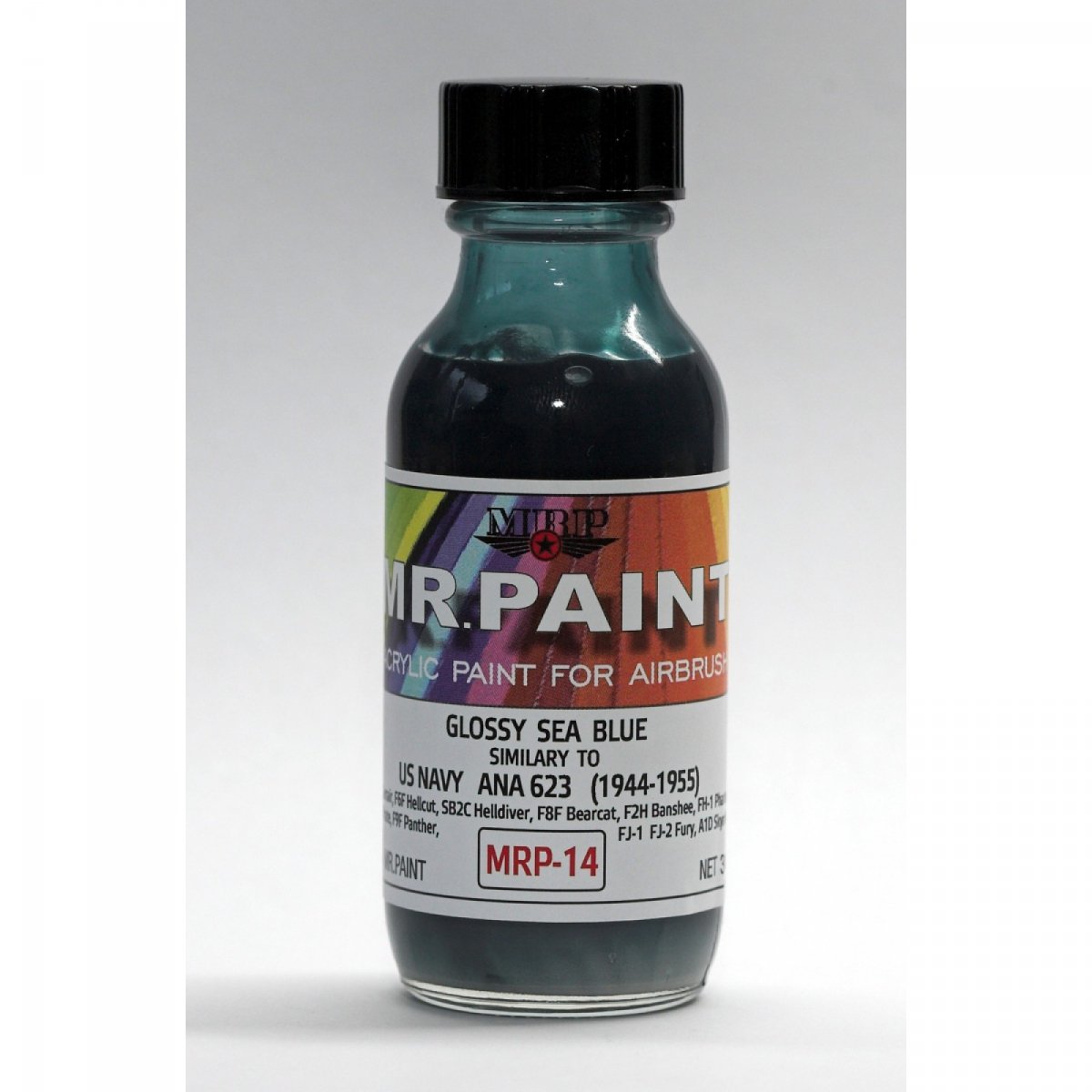 MR. Paint MRP-014 Glossy Sea Blue ANA 623 ANA606 US NAVY 1942-55 30ml – zdjęcie 2