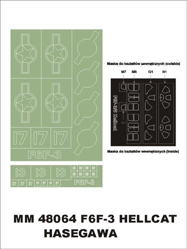 Montex MM48064 F6F-3 Hellcat HASEGAWA