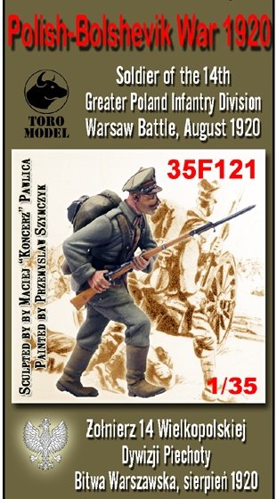 ToRo Model 35F121 War 1920 - Soldier of the 14th Greater Poland Infantry Division Warsaw Battle, August 1920 1/35